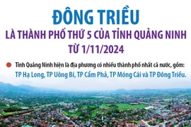 Đông Triều là thành phố thứ 5 của tỉnh Quảng Ninh từ 1/11/2024