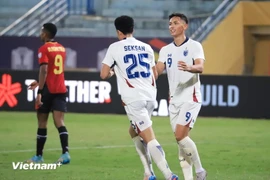 Thái Lan giành chiến thắng đậm ở ngày ra quân ASEAN Cup 2024. (Ảnh: Việt Anh/Vietnam+)