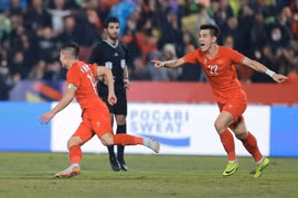 Tuyển Việt Nam đứng trước cơ hội sớm vào bán kết AFF Cup 2024. (Ảnh: Minh Quyết/TTXVN)