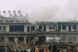 Hiện trường vụ nổ. (Nguồn: gettyimages.com)