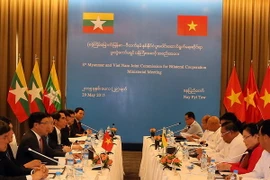 Quang cảnh Kỳ họp thứ 8 Ủy ban hỗn hợp Việt Nam-Myanmar. (Nguồn: TTXVN)