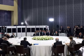Toàn cảnh cuộc họp của nhóm BRICS tại Antalya, ngày 15/11. (Nguồn: THX/TTXVN)