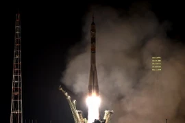 Tàu vũ trụ Soyuz TMA-20M rời bệ phóng. (Nguồn: AFP/TTXVN)