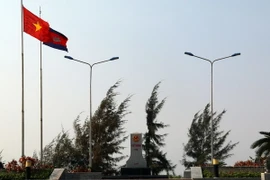 Cột mốc số 314. (Ảnh: Lê Huy Hải/TTXVN)