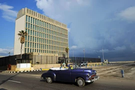 Đại sứ quán Mỹ tại thủ đô La Habana, Cuba. (Nguồn: AFP/TTXVN)