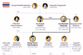 [Infographic] Các thành viên trong Hoàng gia Thái Lan