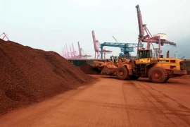Đất hiếm chuẩn bị xuất khẩu sang Nhật Bản tại cảng Lianyungang, tỉnh Giang Tô, miền đông Trung Quốc ngày 5/9/2010. (Nguồn: AFP/TTXVN)