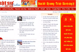 Tạp chí điện tử Luật sư Việt Nam đã có hành vi vi phạm hành chính trong lĩnh vực báo chí, xuất bản. (Ảnh chụp màn hình)