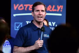 Ông Andy Beshear tái đắc cử Thống đốc bang Kentucky. (Nguồn: USA Today)