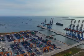 Cảng Gemalink tại thị xã Phú Mỹ, Bà Rịa-Vũng Tàu. (Ảnh: Hoàng Nhị/TTXVN) 