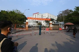 Bệnh viện bệnh lý hô hấp cấp tính số 2 (thành phố Hạ Long), nơi thu dung, điều trị và cách ly bệnh nhân COVID-19. (Ảnh: Minh Quyết/TTXVN)