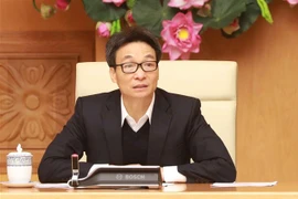 Phó Thủ tướng Chính phủ Vũ Đức Đam phát biểu chỉ đạo cuộc họp. (Ảnh: Doãn Tấn/TTXVN)