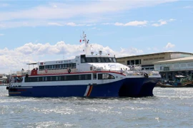 Tàu cao tốc Phú Quý Express. (Ảnh: Nguyễn Thanh/TTXVN)