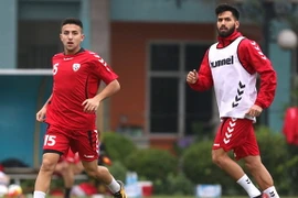 Đội tuyển Afghanistan đã trải qua 2 ngày tập luyện tại Mỹ Đình. (Ảnh: Zing)