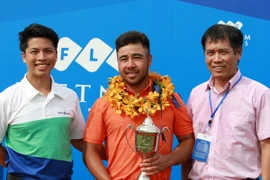 Golf thủ Andy Chu Minh Đức trở thành nhà vô địch chuyên nghiệp đầu tiên của Việt Nam. (Ảnh: Ban tổ chức cung cấp)