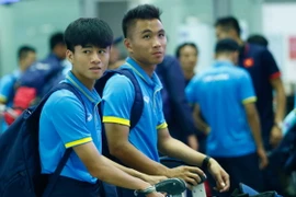 U20 Việt Nam đã lên đường sang Đức, bắt đầu giai đoạn ba của quá trình tập huấn chuẩn bị cho U20 World Cup 2017 vào tối qua (16/4). (Ảnh: Minh Chiến/Vietnam+)