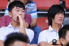 Tuấn Anh và Xuân Trường vẫn chưa thể tái hợp trong màu áo đội tuyển U22 Việt Nam. (Ảnh: Minh Chiến/Vietnam+)