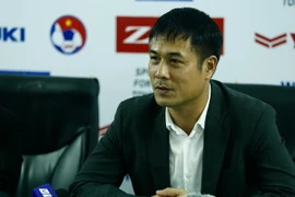 Hữu Thắng dành nhiều thời gian nói về hàng công tuyển Việt Nam, Công Phượng, Văn Quyết, Minh Tuấn. (Ảnh: Tá Hiển/Vietnam+)