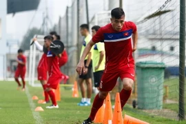 Bùi Tiến Dụng lên tuyển U22 Việt Nam sau một thời gian dài chấn thương. (Ảnh: Minh Chiến/Vietnam+)