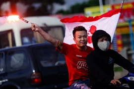 Cuộc đối đầu giữa Hà Nội và Hải Phòng luôn là một trong những trận cầu nóng nhất V-League vài năm trở lại đây. (Ảnh: Minh Chiến/Vietnam+)