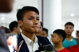 Quang Hải hướng tới mục tiêu kế tiếp là SEA Games 2017. (Ảnh: Tá Hiển/Vietnam+)