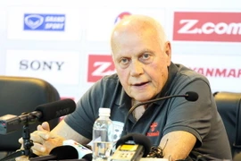 Huấn luyện viên trưởng Pfiste đặt nhiều niềm tin vào Afghanistan trước trận đấu ngày mai tại Mỹ Đình lúc 19h. (Ảnh: Ngọc Anh)