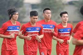 U22 Việt Nam sẽ có đủ lực lượng mạnh nhất cho những trận quyết chiến với Hàn Quốc và Macau. (Ảnh: VFF)