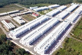 Hiện trạng Khu Dân cư Tân Thịnh tại xã Đồi 61, huyện Trảng Bom, tỉnh Đồng Nai do Công ty Cổ phần đầu tư LDG làm chủ đầu tư. (Ảnh: TTXVN phát)