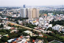 Một góc không gian xanh đô thị thành phố Biên Hòa, tỉnh Đồng Nai. (Ảnh: Hồng Đạt/TTXVN)