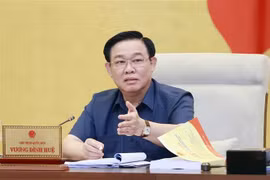 Chủ tịch Quốc hội Vương Đình Huệ phát biểu. (Ảnh: Doãn Tấn/TTXVN)