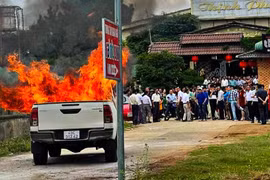 Hiện trường vụ nổ. (Nguồn: Báo Lâm Đồng)