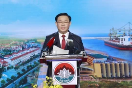 Chủ tịch Quốc hội Vương Đình Huệ phát biểu. (Ảnh: Doãn Tấn/TTXVN)