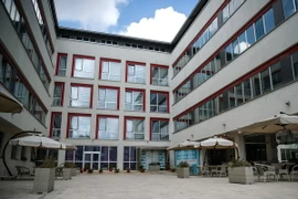 Trường Đại học Murat Hudagendigar ở thành phố Istanbul bị đóng cửa sau các vụ bắt giữ. (Nguồn: AFP/TTXVN)