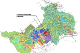 Quy hoạch Khu phần mềm Khu Công nghệ cao Hòa Lạc tỷ lệ 1/2000. (Ảnh: TTXVN phát)