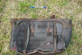 Túi xách được cho là của hành khách trên máy bay MH370. (Nguồn: EPA/TTXVN)