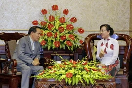 Quang cảnh buổi tiếp. (Ảnh: Thế Anh/TTXVN)