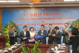 Bộ Công Thương khai trương cổng dịch vụ công trực tuyến. (Ảnh: Đức Duy/Vietnam+)