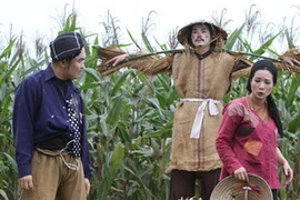 Cảnh trong tiểu phẩm "Bù nhìn rơm." (Nguồn: Internet)