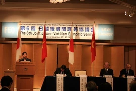 Bộ trưởng Bộ Kế hoạch và Đầu tư Bùi Quang Vinh phát biểu tại buổi hội thảo. (Ảnh: Thắng-Giang/Vietnam+)