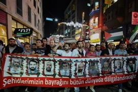 Dòng người biểu tình. (Nguồn: AP)