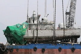 Tàu chiến Cheonan. (Ảnh: AFP/TTXVN)