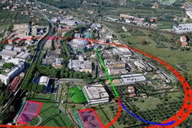 Sơ đồ SuperB tại Frascati. (Nguồn: Internet)