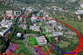 Sơ đồ SuperB tại Frascati. (Nguồn: Internet)