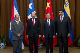 Quan chức ngoại giao bốn nước tại Bắc Kinh ngày 9/8. (Nguồn: Xinhua)