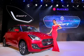 Sáng 1/12, tại Hà Nội, Suzuki Việt Nam đã chính thức ra mắt mẫu xe Suzuki Swift thế hệ thứ 3 mang tên The All New Swift. (Ảnh: Minh Sơn/Vietnam+)