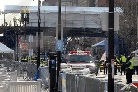 Hiện trường vụ đánh bom ở Boston. (Nguồn: AFP/TTXVN)