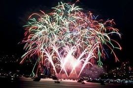 Một màn trình diễn của đội pháo hoa Đà Nẵng tại cuộc thi. (Nguồn: The Vancouver Sun)