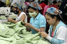 Công nhân may Việt Nam được đánh giá là khéo tay, chịu khó. (Ảnh minh họa: Trần Việt/TTXVN).