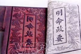 Mộc bản triều Nguyễn. (Ảnh: Báo ảnh Việt Nam).