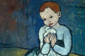 Một phần bức tranh nổi tiếng "Child With A Dove" của danh họa Picasso. (Nguồn: Internet)